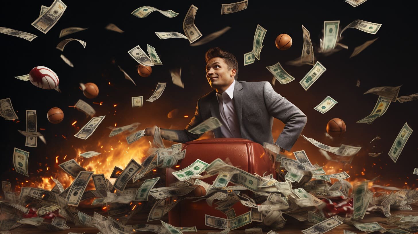 Ilustrasi permainan sportsbook dan kasino online